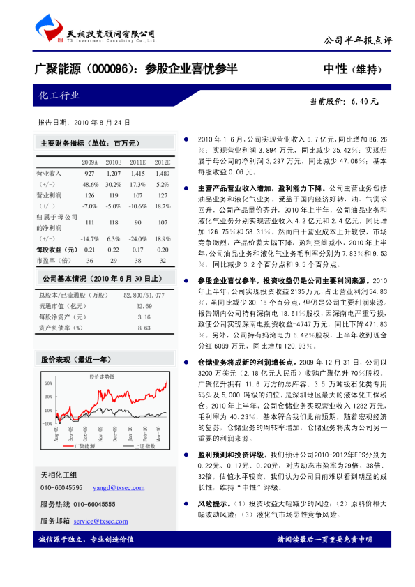 参股企业喜忧参半
