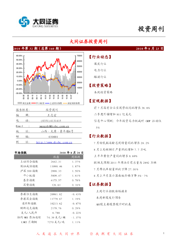 大同证券投资周刊