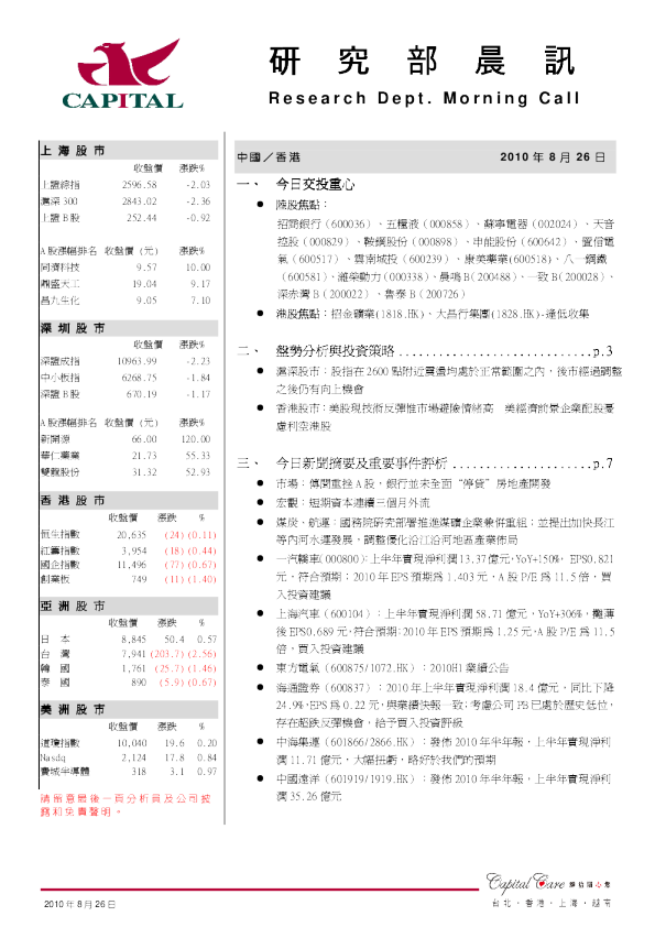 群益证券研究部晨讯