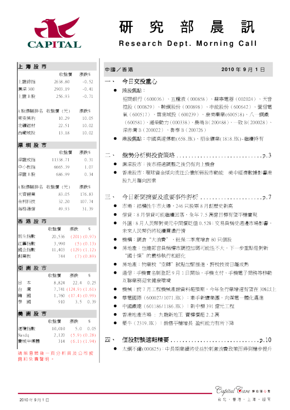 群益证券研究部晨讯