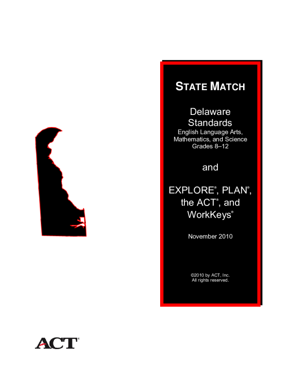 Delaware State Match - Standards