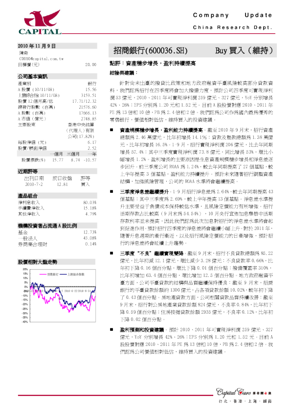资产稳步增长,盈利持续提高