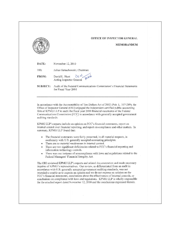 Audit Reports Issued by the Office of Inspector General