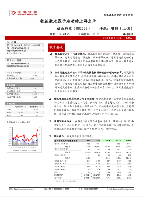 受益激光显示启动的上游企业