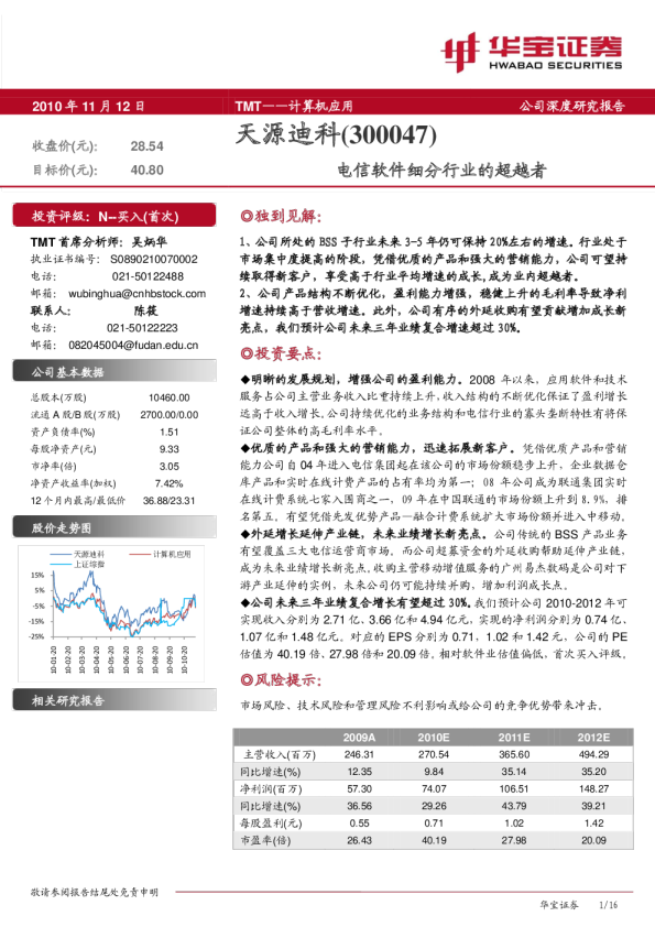电信软件细分行业的超越者