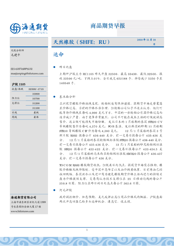天然橡胶：逃命