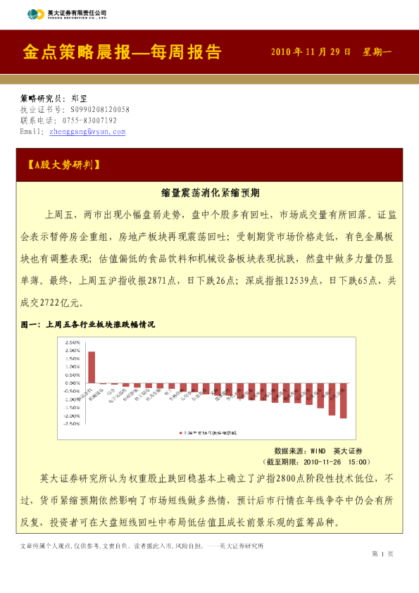 英大证券金点策略晨报