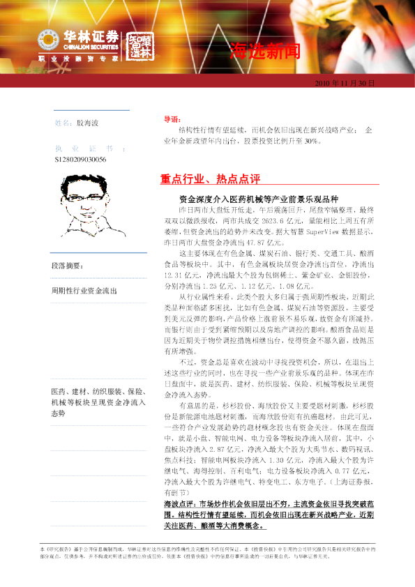 华林证券海选新闻