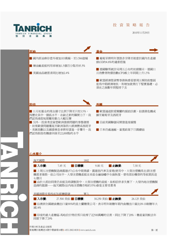 敦沛金融投资策略