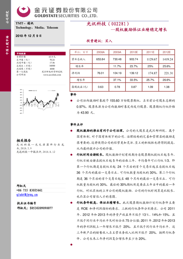 股权激励保证业绩稳定增长