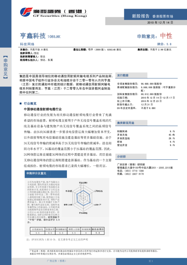 新股报告