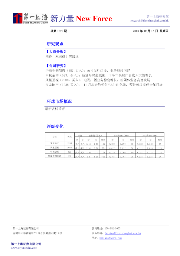 第一上海证券新力量