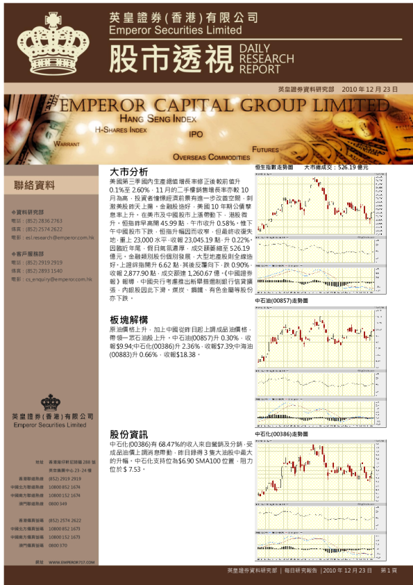 英皇证券每日评论