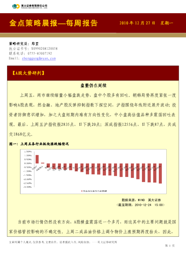 英大证券金点策略晨报