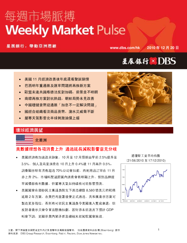 星展银行每周市场脉搏