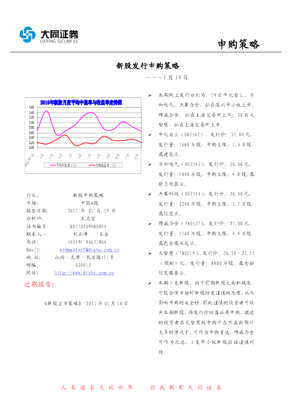 新股发行申购策略