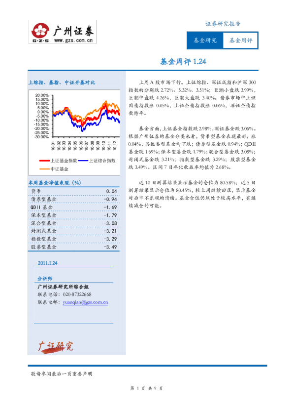 广州证券基金周评