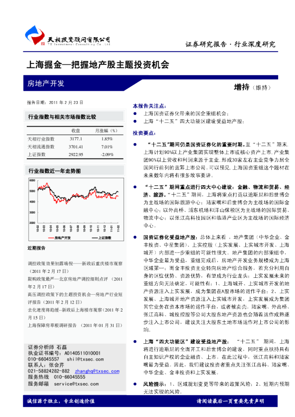 上海掘金—把握地产股主题投资机会