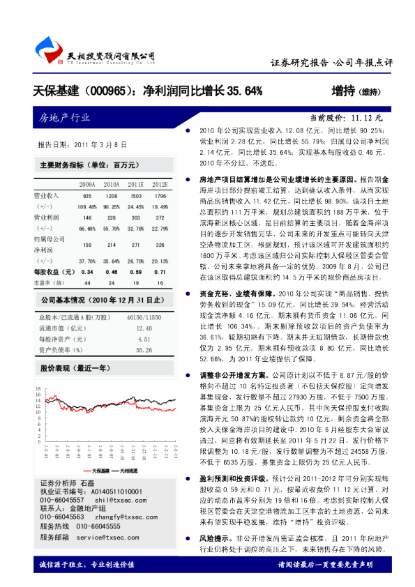 净利润同比增长35。64％