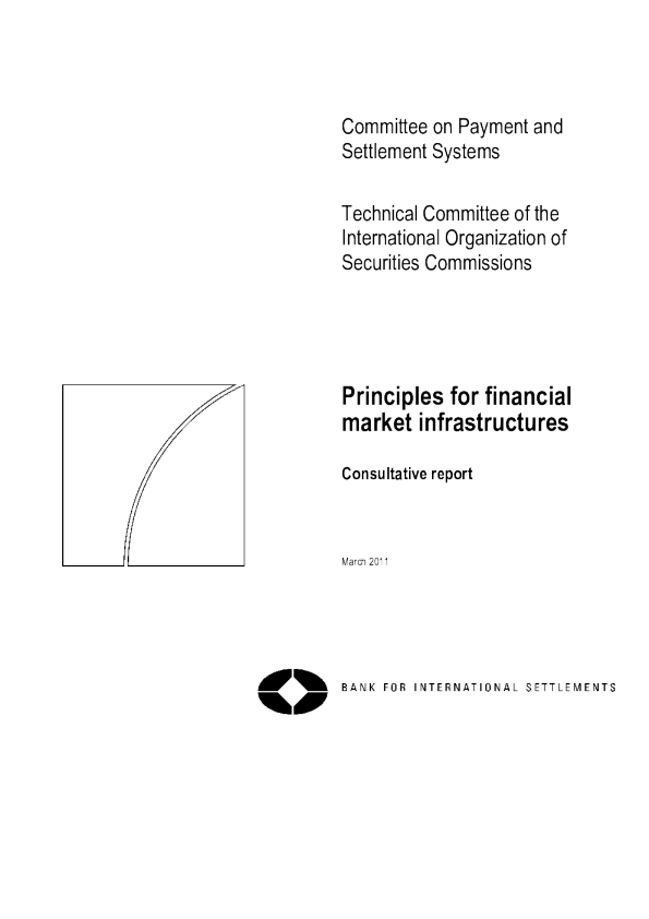 Principles for Financial Market Infrastructures