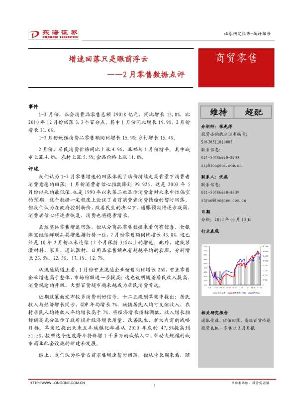 2月零售数据点评：增速回落只是眼前浮云