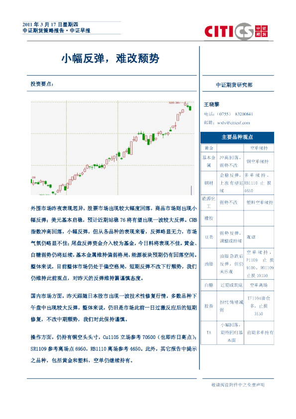 小幅反弹,难改颓势