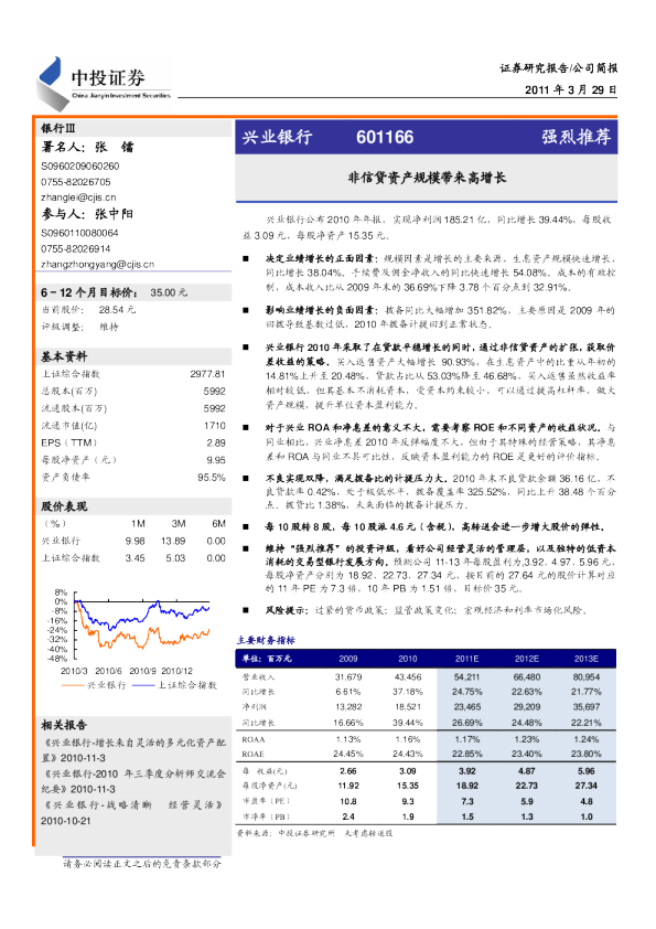 非信贷资产规模带来高增长