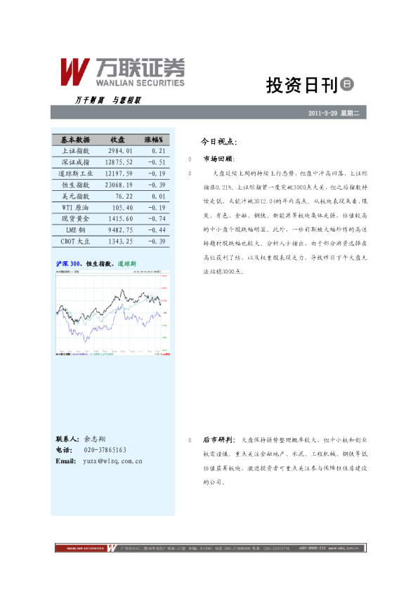 万联证券投资日刊