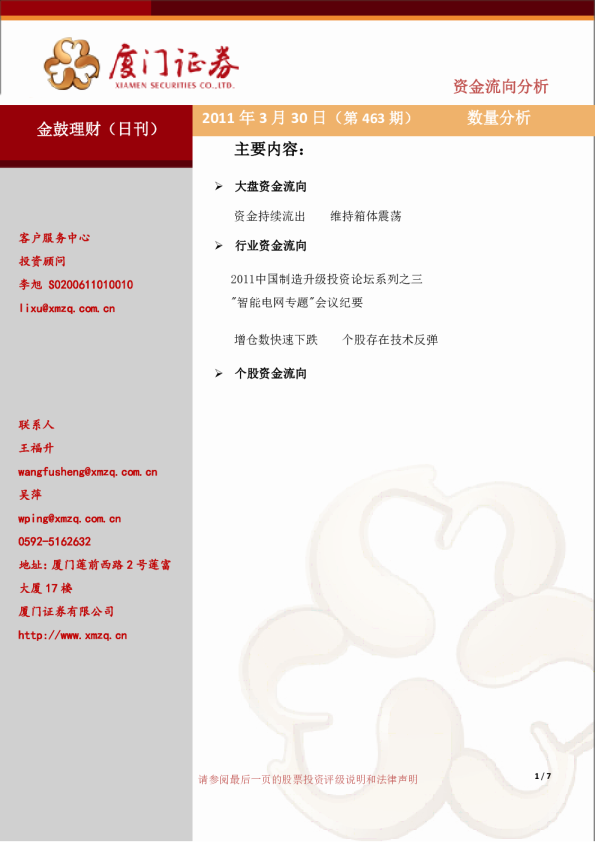 厦门证券资金流向分析