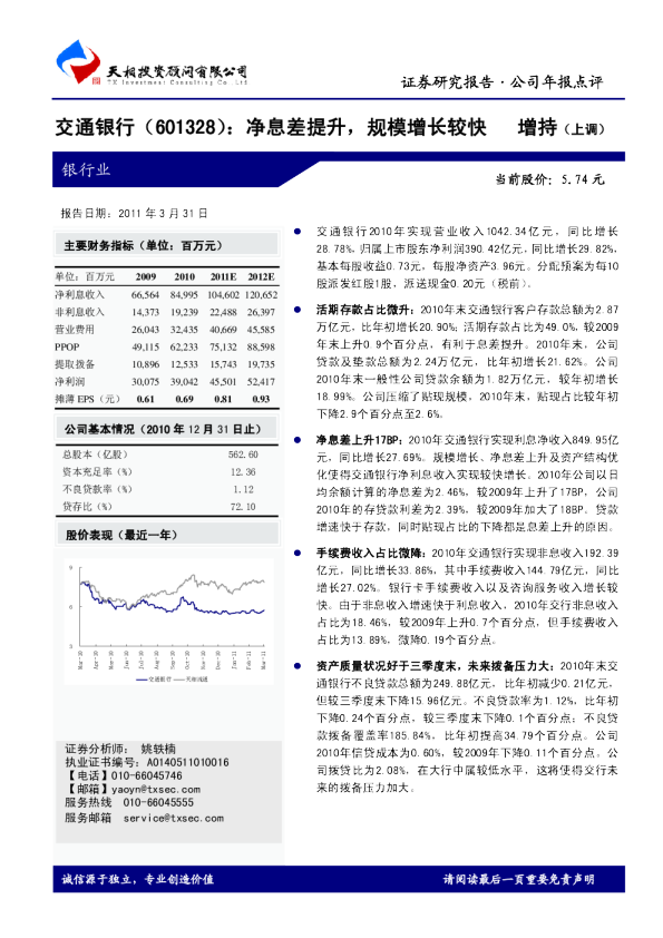 净息差提升，规模增长较快