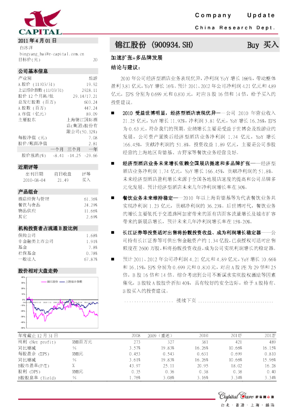 锦江股份(600754)：加速扩张+多品牌发展