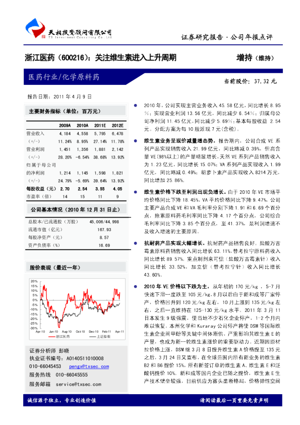 关注维生素进入上升周期