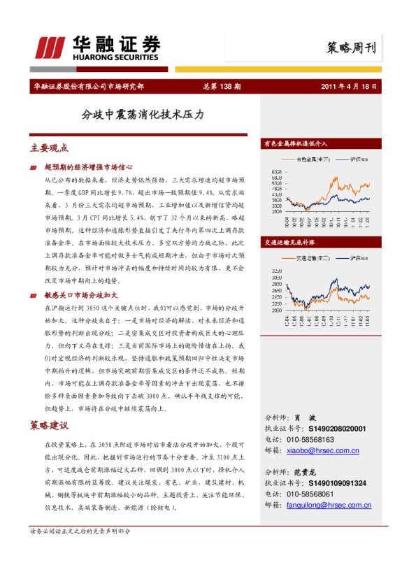 策略周刊：分歧中震荡消化技术压力