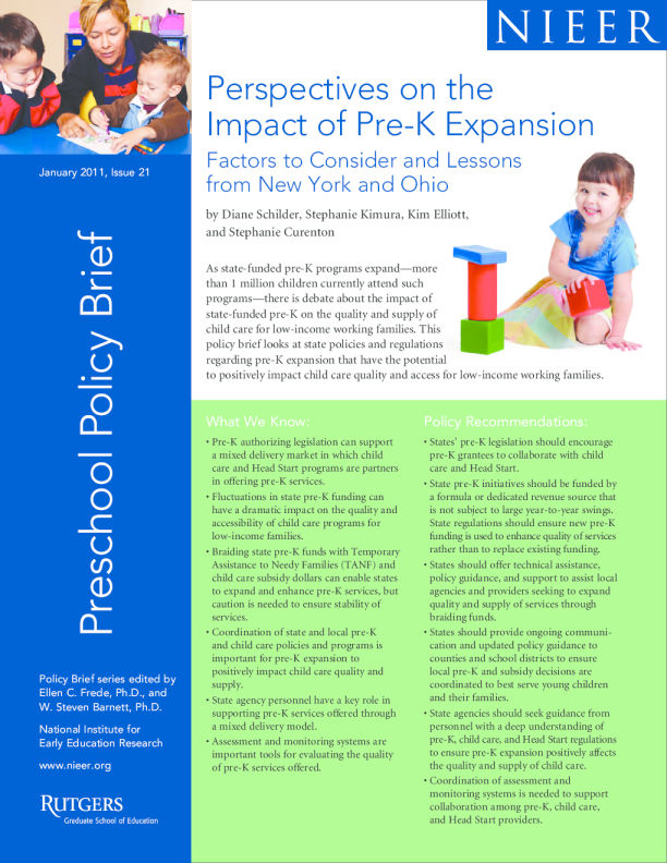 Perspectives on the Impact of Pre-K Expansion