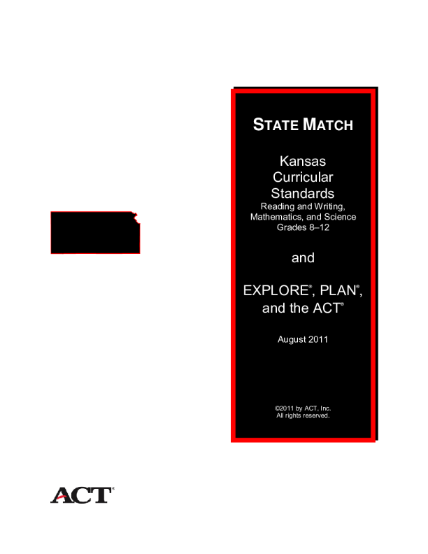 Kansas State Match - Curricular Standards