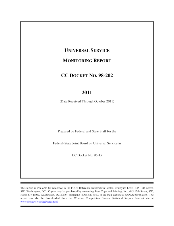 Monitoring Report (December 2011)