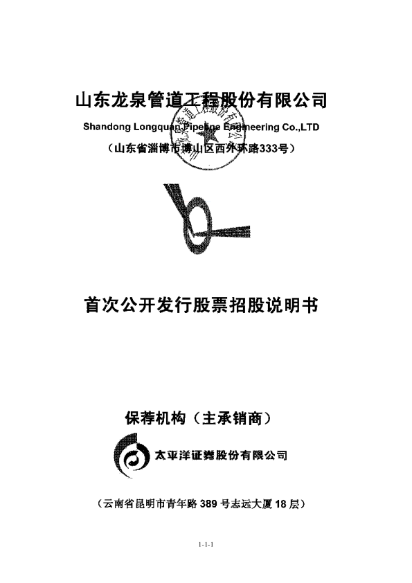 龙泉股份：首次公开发行股票招股说明书