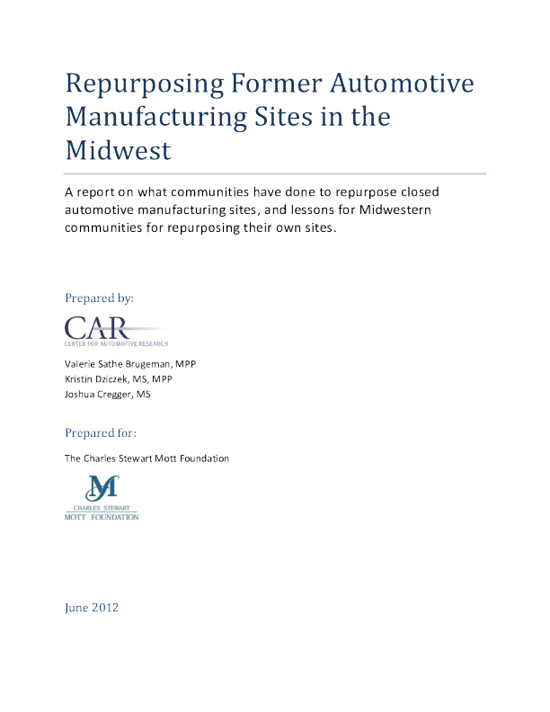 重新利用中西部前汽车制造厂址