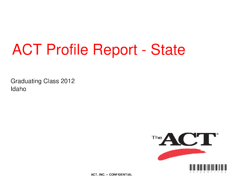 act-profile-report-state-graduating-class-2012-idaho