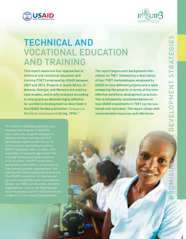 Technical and Vocational Education and Training
