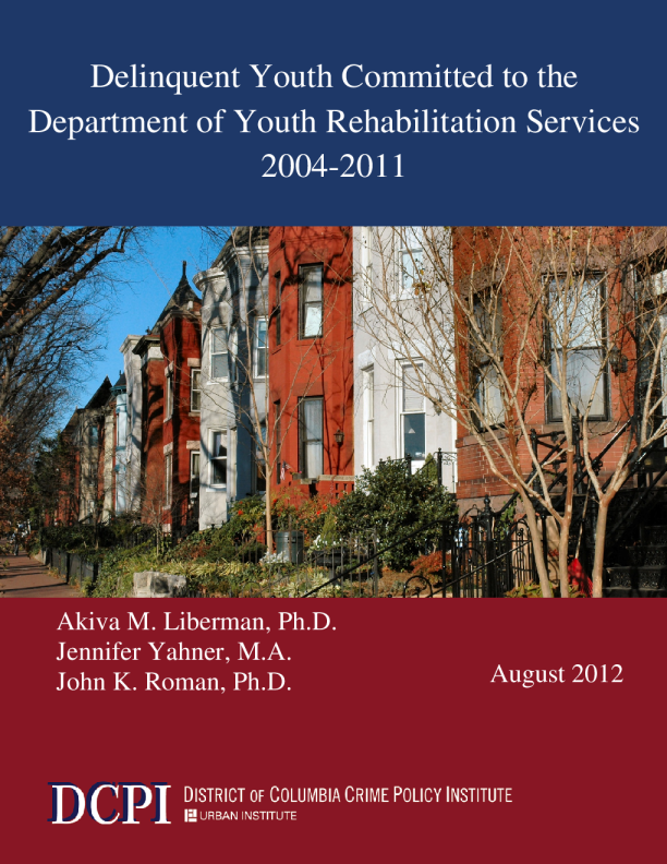 Delinquent Youth Committed to the Department of Youth Rehabilitation
