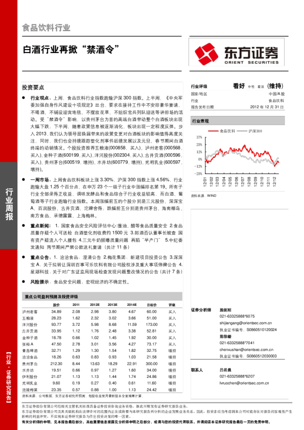食品饮料行业：白酒行业再掀“禁酒令”