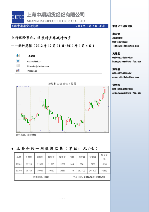 塑料周报：上行风险累积,连塑料多单减持为宜