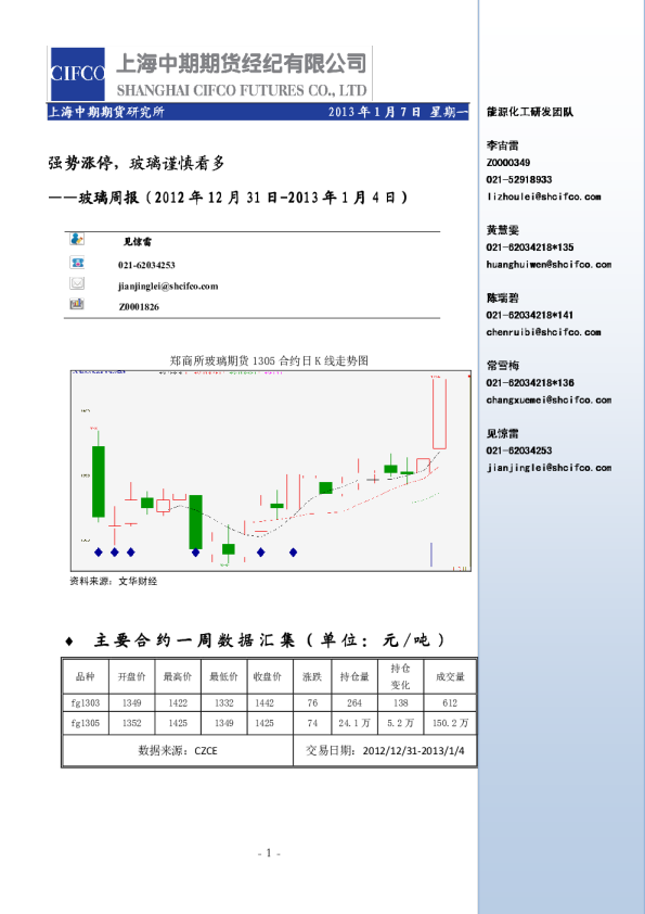 玻璃周报：强势涨停,玻璃谨慎看多