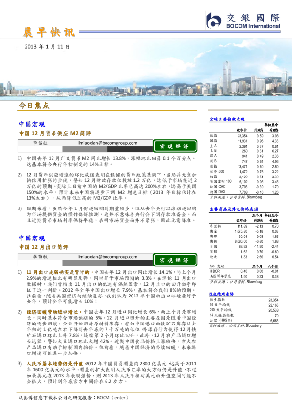 交银国际晨早快讯