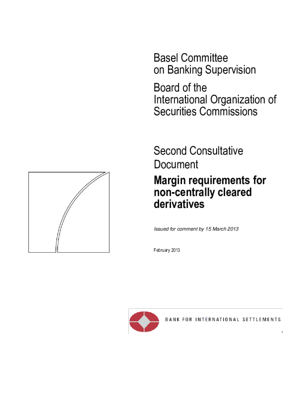 Margin requirements for non-centrally cleared derivatives