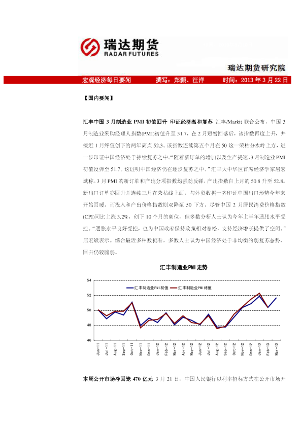 瑞达期货宏观经济每日要闻