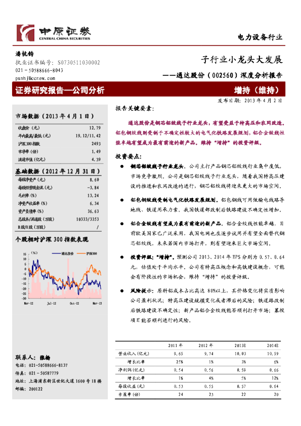 深度分析报告：子行业小龙头大发展