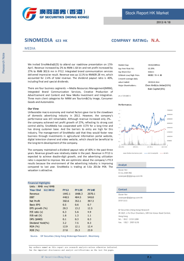 中视金桥：公司报告