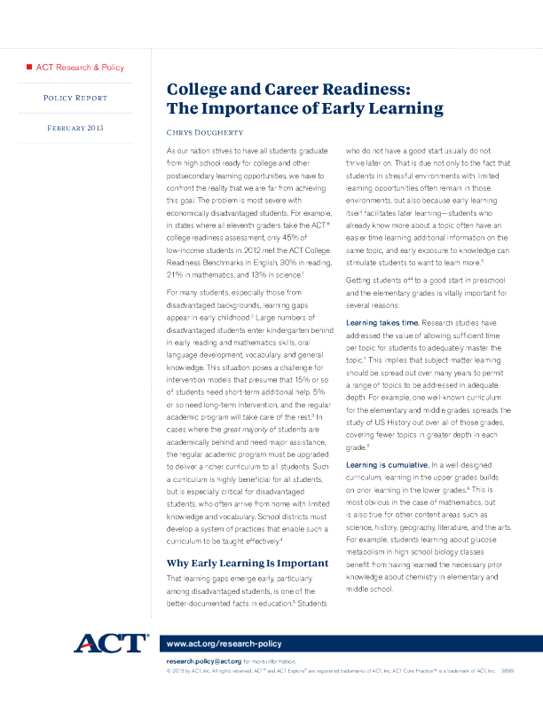 College And Career Readiness The Importance Of Early Learning college-and-career-readiness-the-importance-of-early-learning